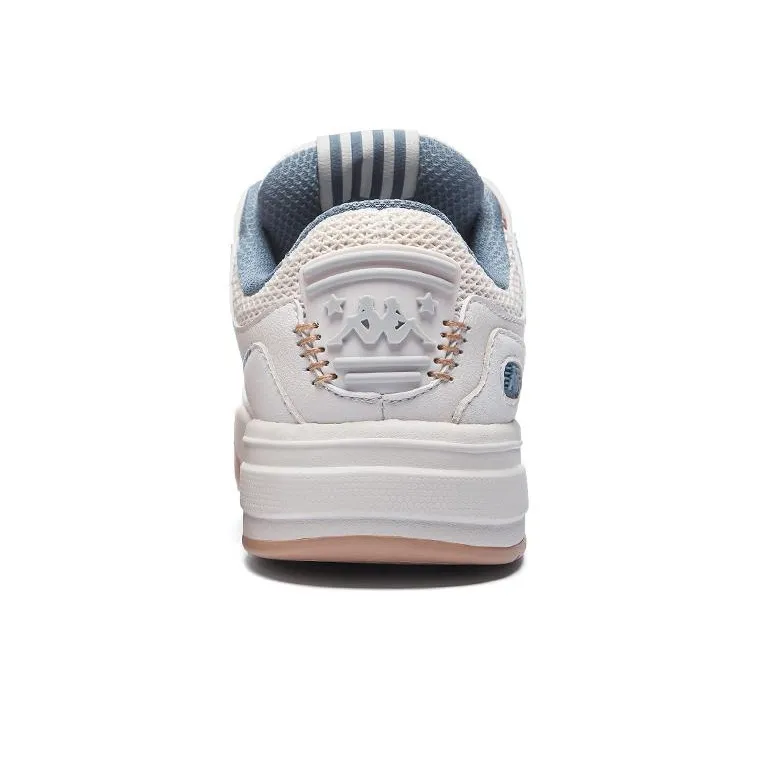 Kappa Slip Resistant Low Top Skateboard Shoes Unisex Moonlight Gray Dusty Blue Gray-4