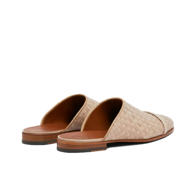 Malone Souliers Wrap-toe Slippers Men's Camel-3