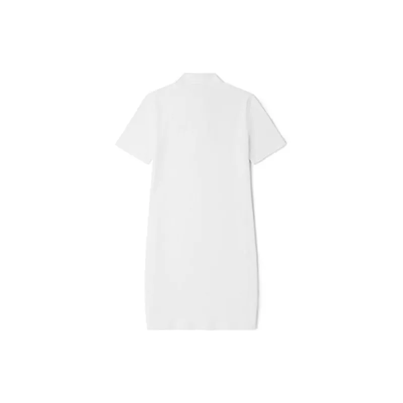 LACOSTE Short-Sleeved Dresses Women's White-1