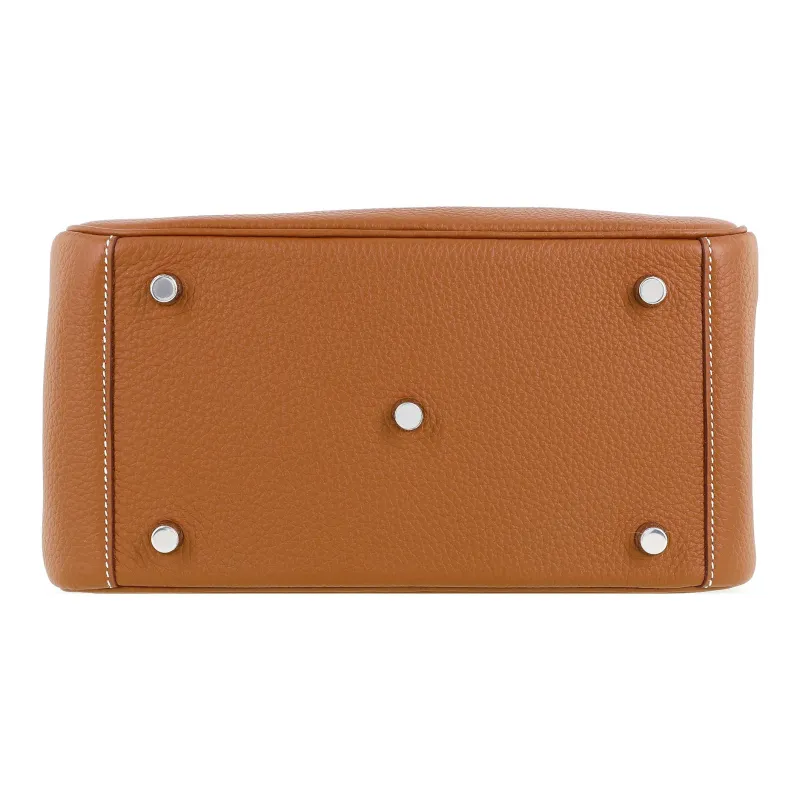 HERMES Lindy Taurillon Clemence Cow Leather Handbag, Shoulder Bag Women's-3