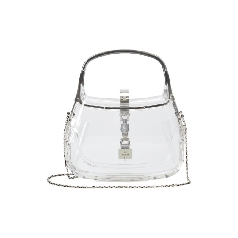 GUCCI Jackie 1961 Plexiglass Portable Crossbody Bag Shoulder Bag Mini Women's Transparent-3