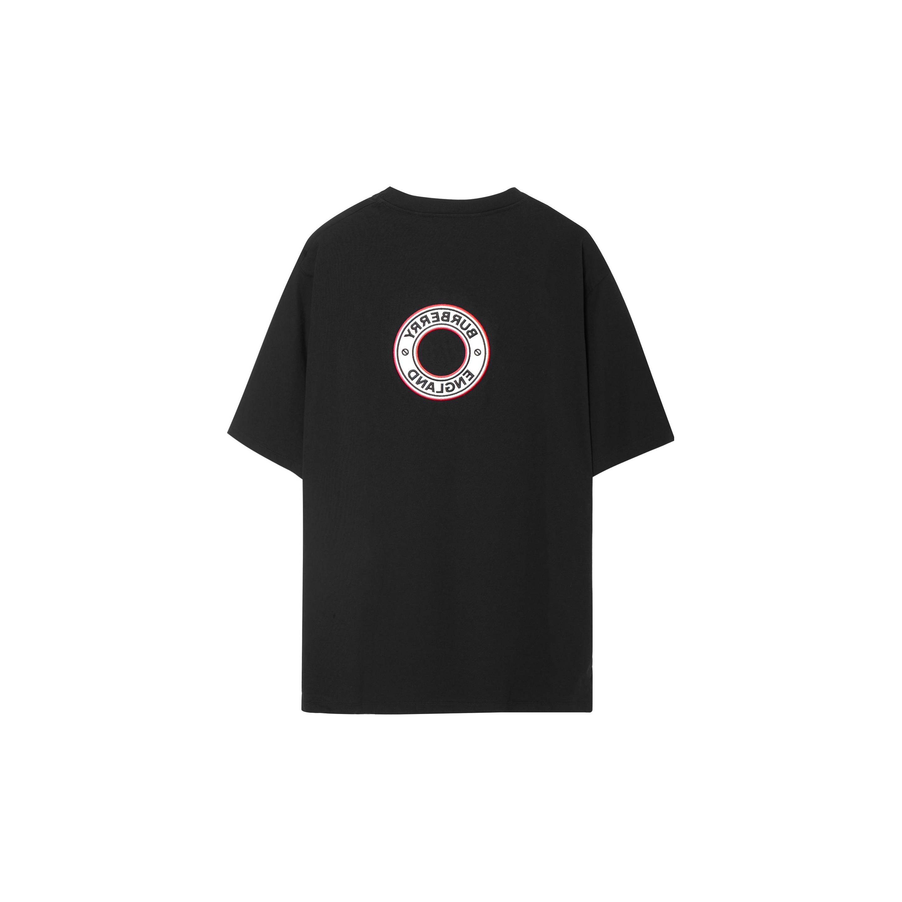 希少【Burberry】アーチウェイ サークル ロゴ Tシャツ Burberry White Archway Embroidery Circle Logo T-Shirt Burberry