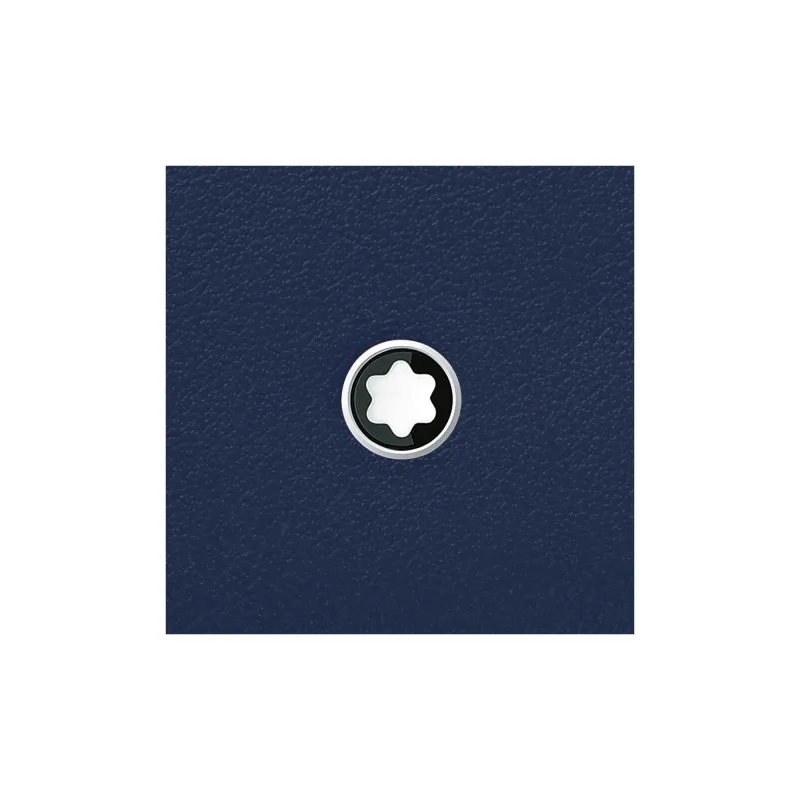 MONTBLANC Meisterstuck Grain Cow Leather Card Holder Men's Ink Blue-2