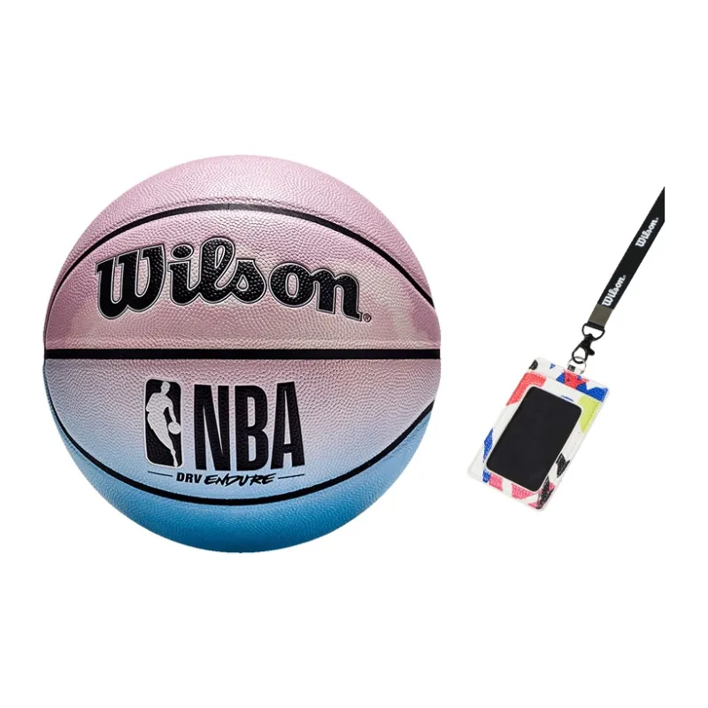 Wilson NBA PU Basketball Pink Blue Size 7 Ball Training Unisex-8