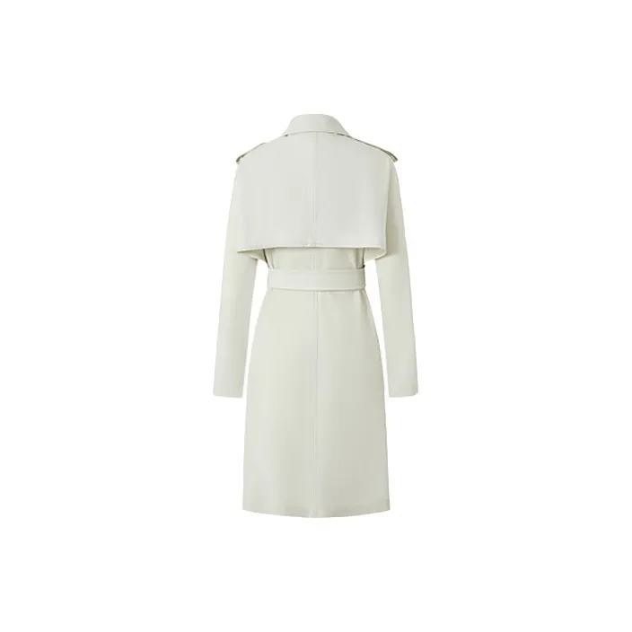 JZ. ANNAKRO Trench Coats Women's Light Green-1