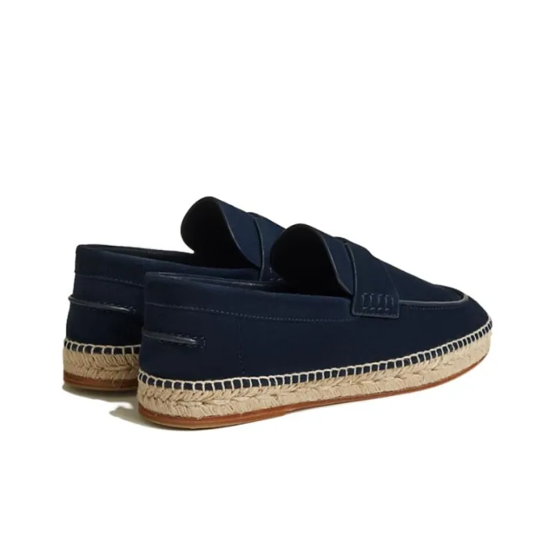 HERMES Espadrilles Men Blue-4