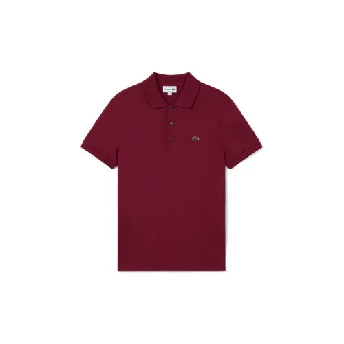 LACOSTE Polo Shirts Men Bordeaux Burgundy