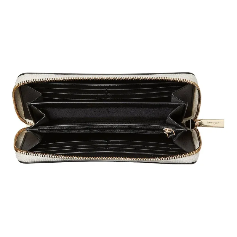 Kate Spade Leather Coin Purse Large Size Women's White-2