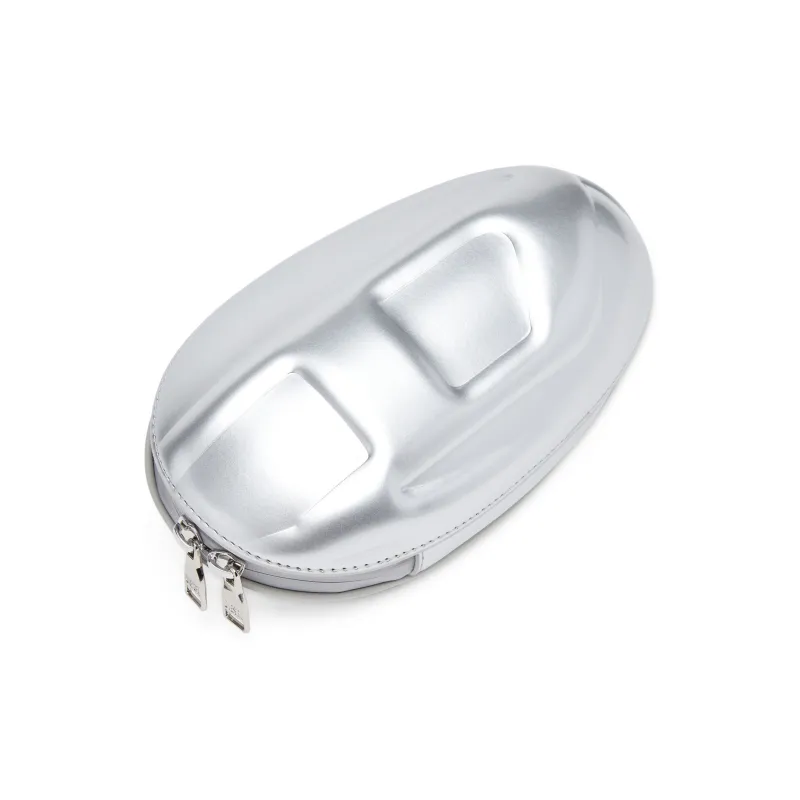 DIESEL Polyurethane Hand Clutch Regular Women's Silver-3