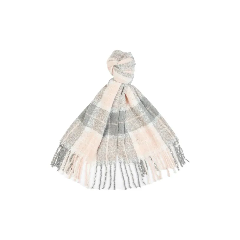 BARBOUR Saltburn Tartan Scarf & Beanie Knitted Set-2