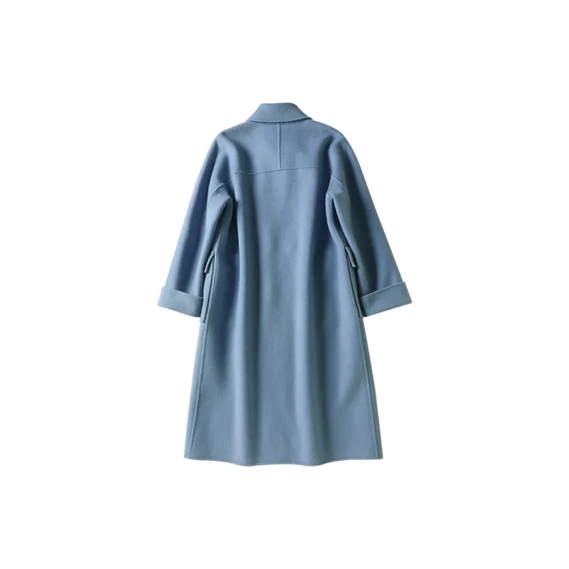 XIANGYING Coats Women's Blue-1