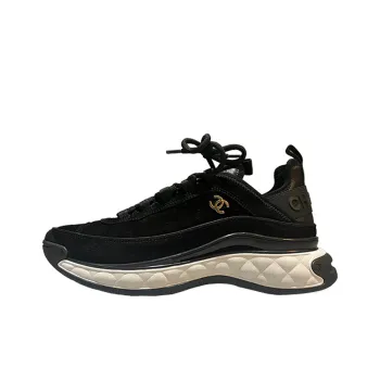 CHANEL Abrasion Resistant Low Top Casual Shoes Men's Black
