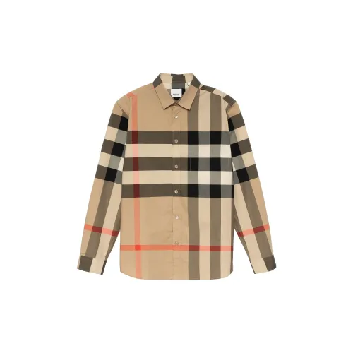 Burberry Shirts Men Khaki