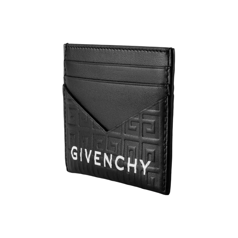 GIVENCHY 4G Leather Card Holder Card Holder Unisex Black-1