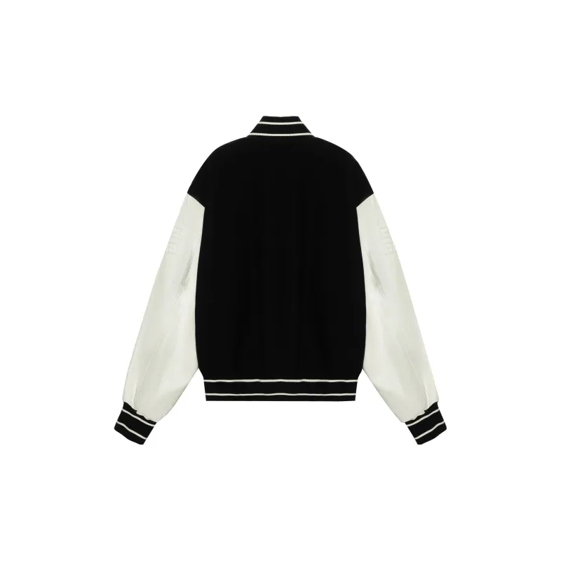 Givenchy Wool And Leather Big Varsity Jacket-1