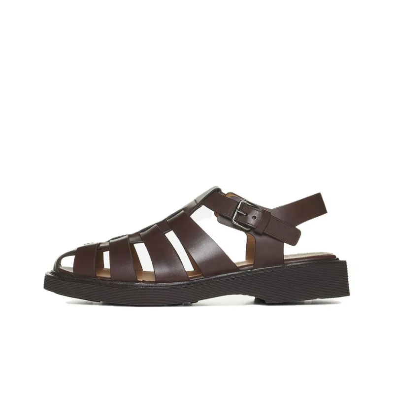 CHURCH'S Caged Leather Sandals-0