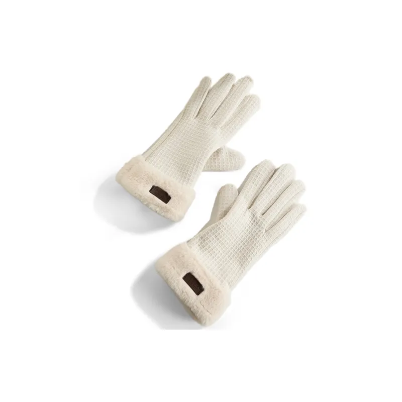 Youyoulan Cotton And Polyamide Knit Gloves Women's-0
