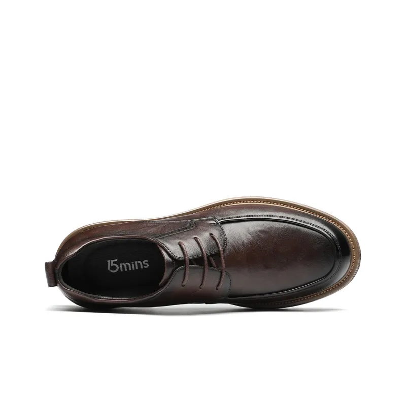 15 MINS Men's Casual Shoes Men Low Top Black/Brown-9