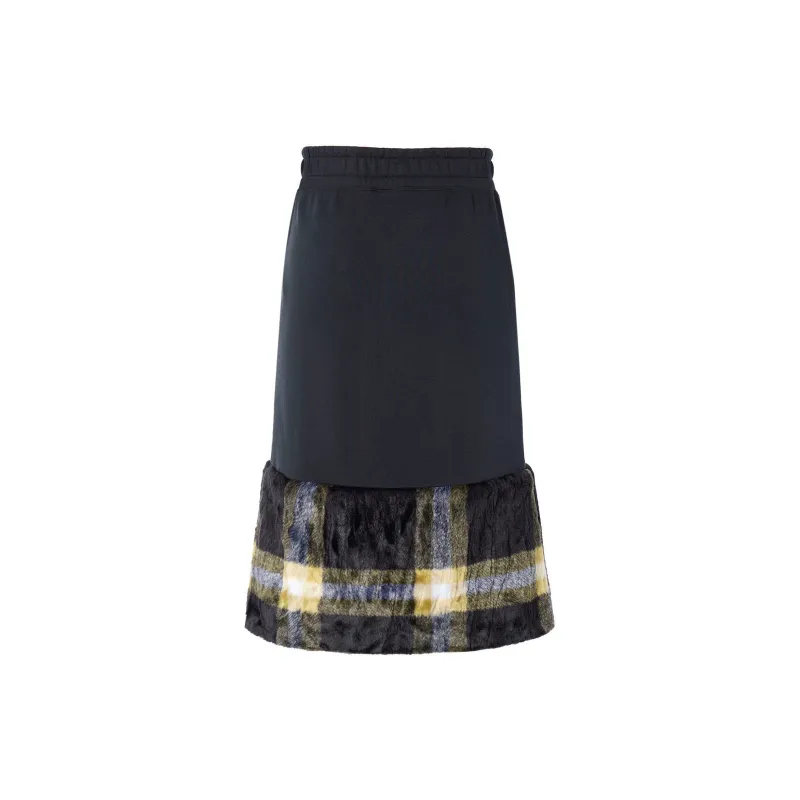 Nike Knit Long Skirts Women's Black-2