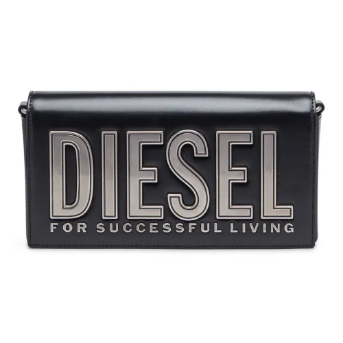 DIESEL Cow Leather Crossbody Bag Shoulder Bag Women's Black