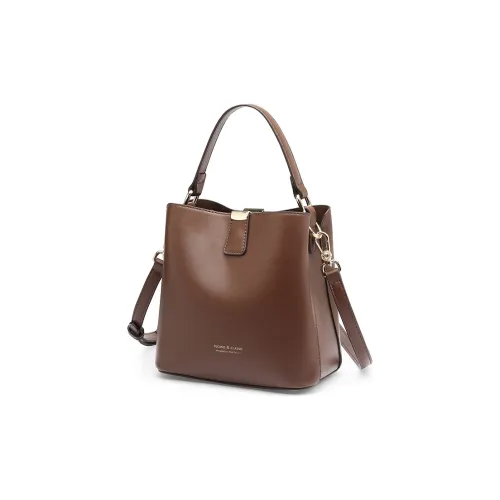 TUCANO PU Bucket Bag Handbag Medium Size Women's Coffee