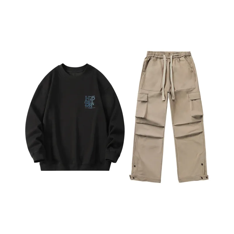 Hepburn Cat Sweatshirt Sets Unisex-1
