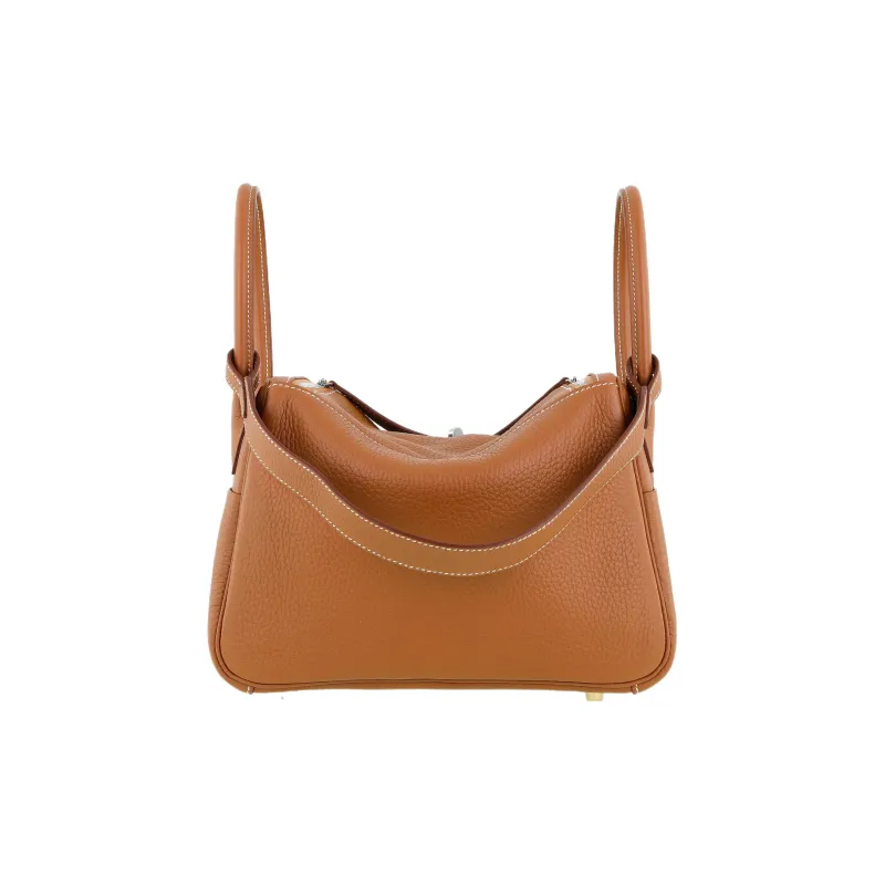 HERMES Lindy Taurillon Clemence Cow Leather Handbag, Shoulder Bag Women's-2