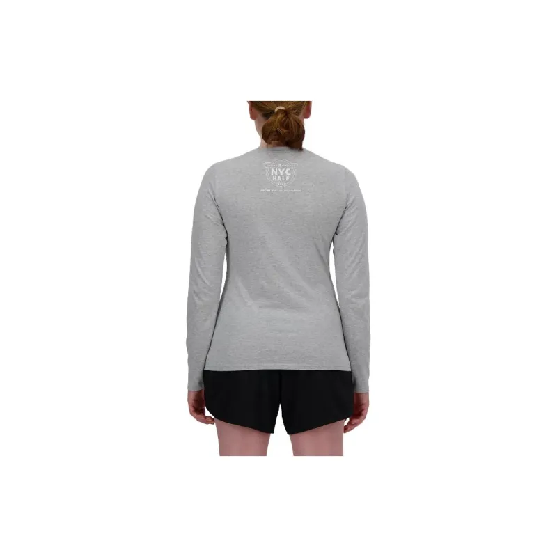 New Balance United Airlines NYC T-Shirts Women's Gray-1