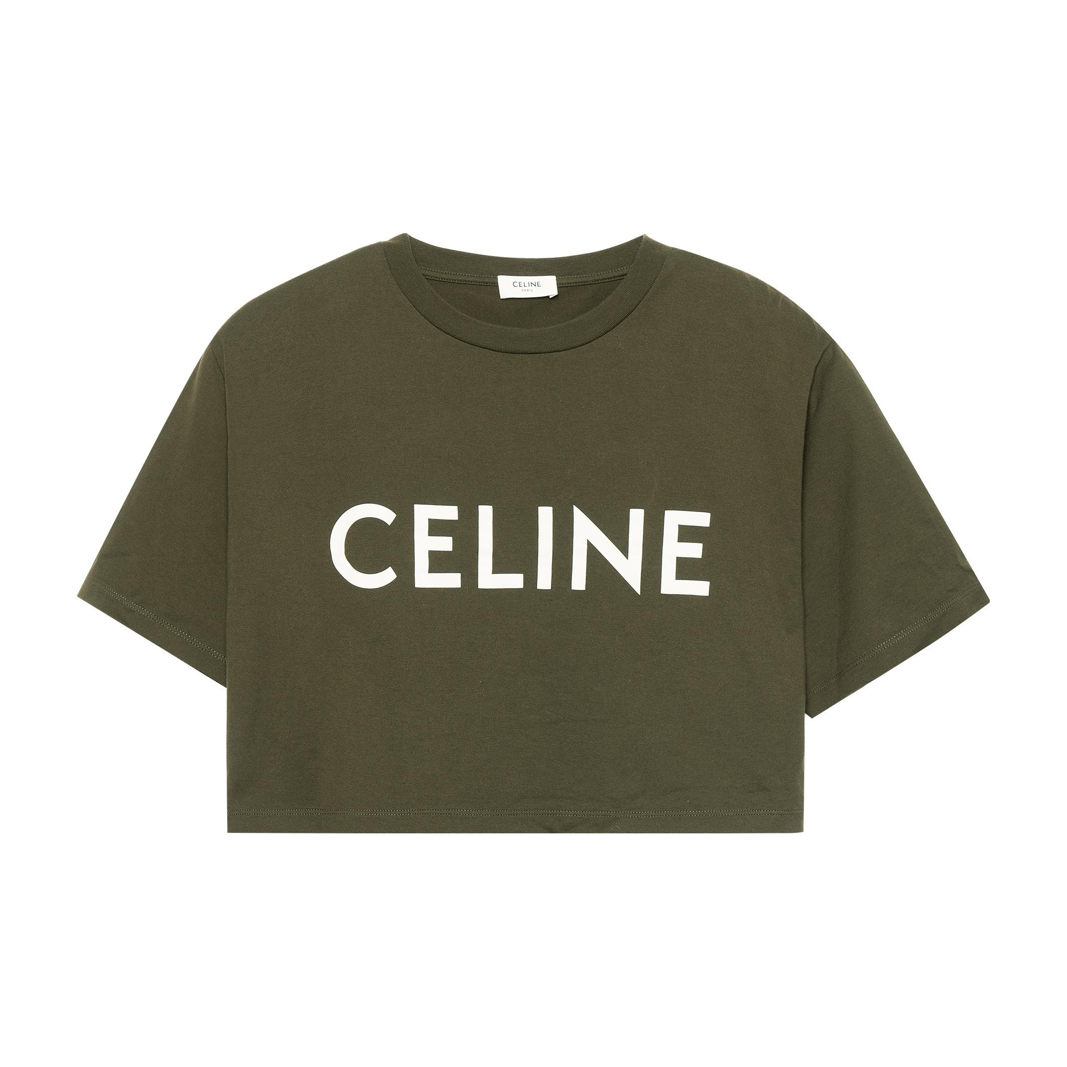 Celine on sale crop top green size s