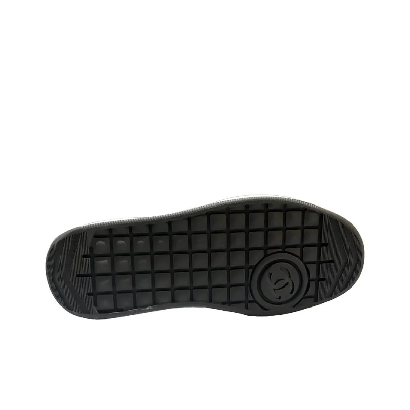 CHANEL Wear-Resistant Low-Top Skateboard Shoes Men's White-4