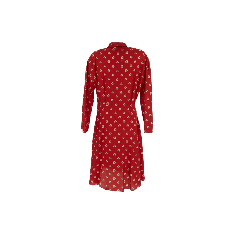 KENZO Teddy Flower Pleated Midi Dress-1