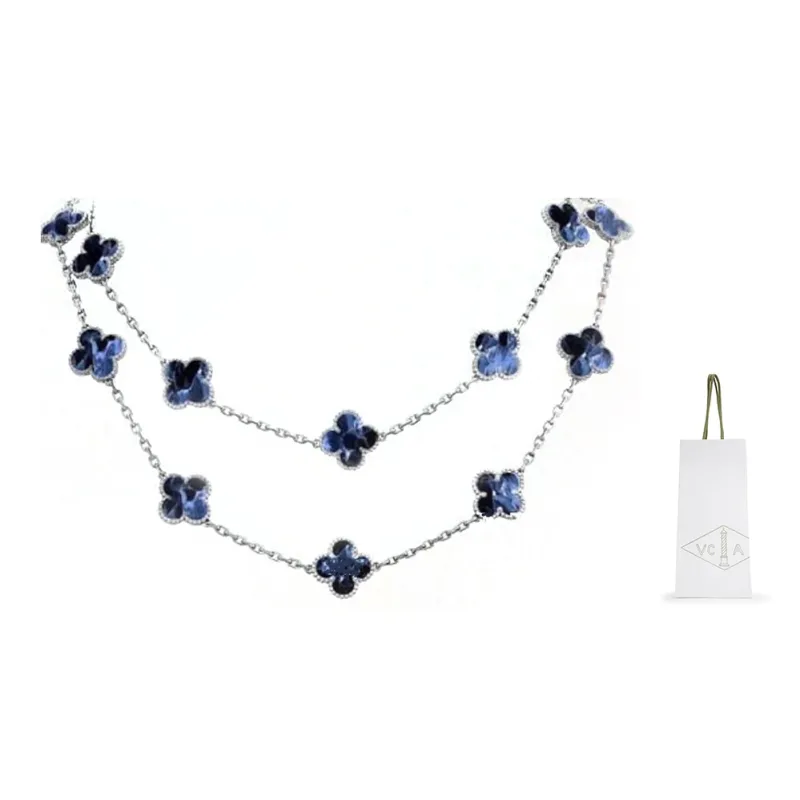 Van Cleef & Arpels Pietersite Necklaces Women's Blue-1