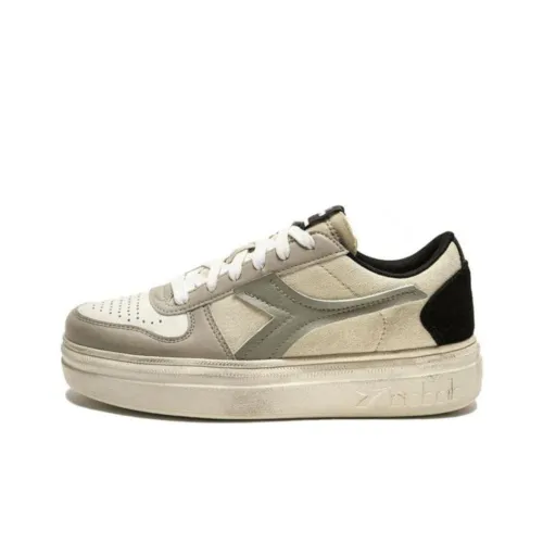 Diadora Skateboard Shoes Women's Low-Top Beige