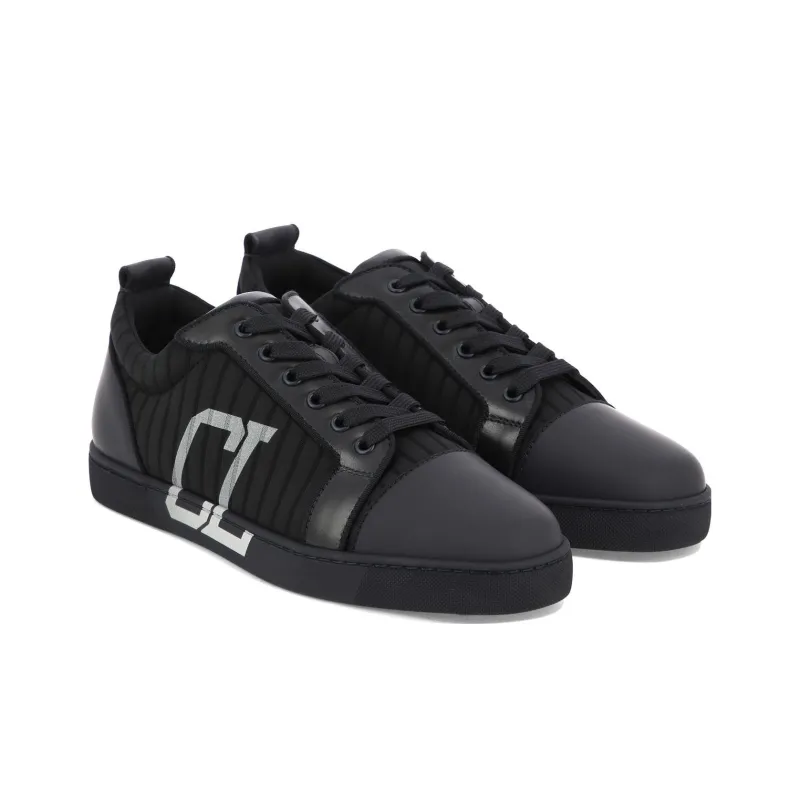 CL LUBOTING Low Top Skateboard Shoes Men's Black-2