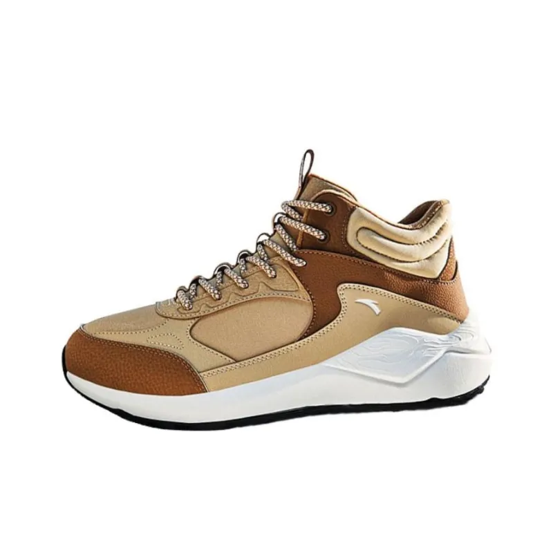 Anta Cushioning Wear-Resistant Low-Top Casual Shoes Men's Brown-0