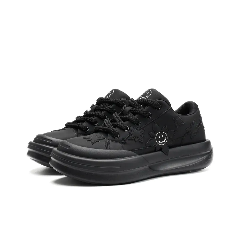 SMILEY Slip-Resistant Low-Top Skateboard Shoes Men's-17