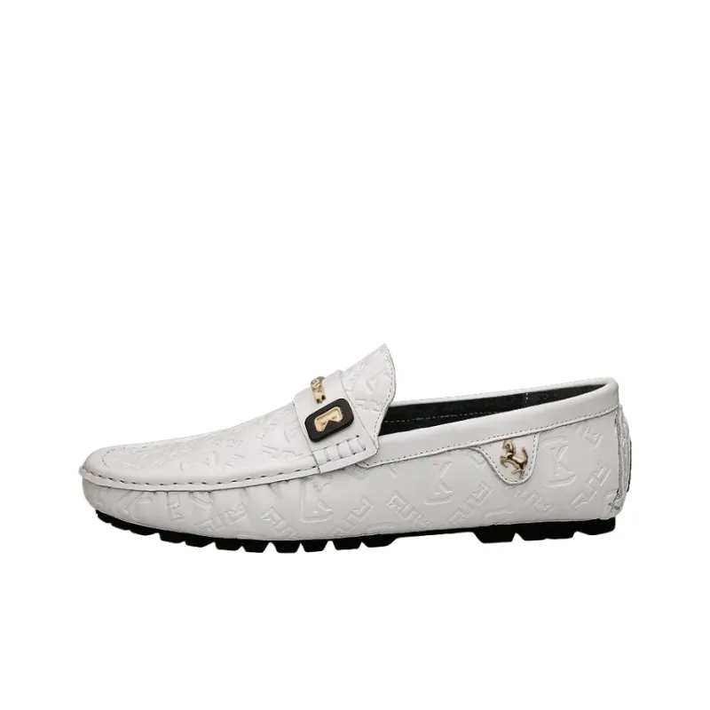 CKVUSAMG Gommino Loafers Men Black/White-0