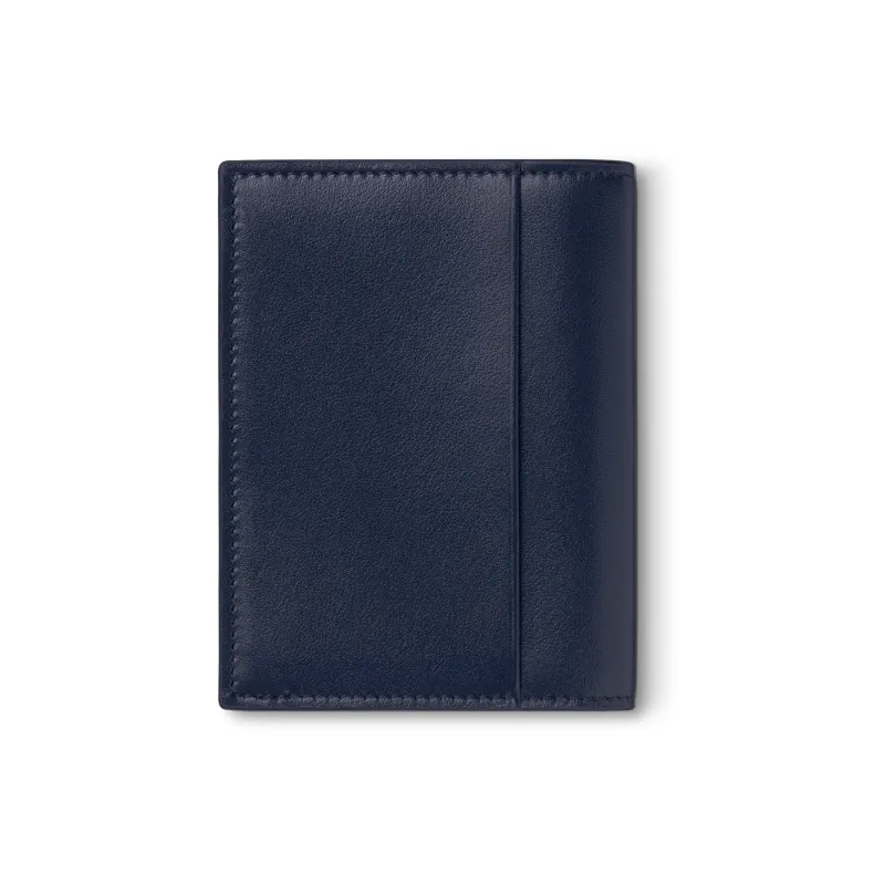 MONTBLANC Meisterstuck Grained Cow Leather Card Holder Men's Ink Blue-1