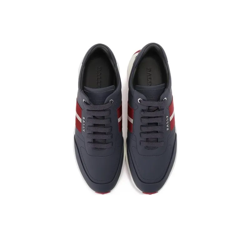 BALLY Breathable Low Top Sports Casual Shoes Men's Midnight Blue-3