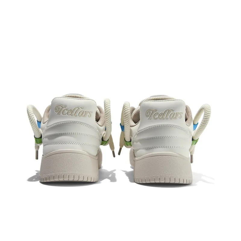 TCELLARS Low Top Skateboard Shoes Unisex Moonlit Beige Box Limited Edition-4