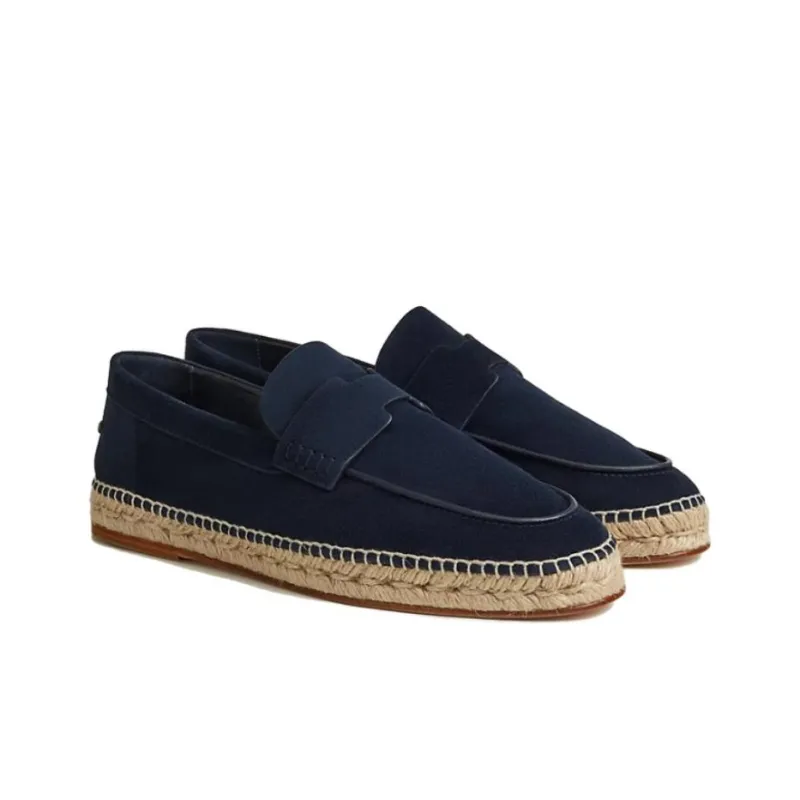 HERMES Espadrilles Men Blue-3
