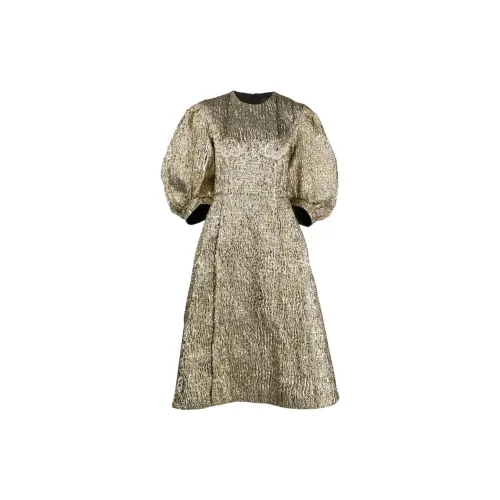 SIMONE ROCHA Short-Sleeved Dresses Women's Gold