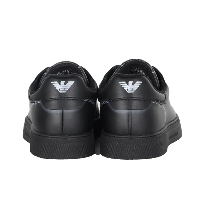 EMPORIO ARMANI Low Top Skateboard Shoes Men's Black-5