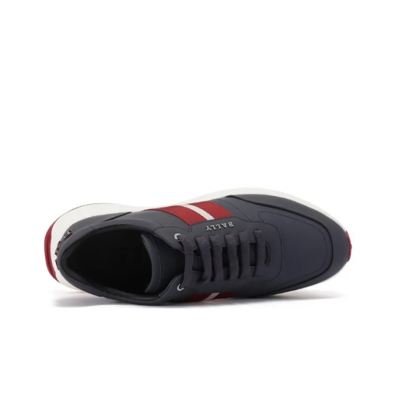 BALLY Breathable Low Top Sports Casual Shoes Men's Midnight Blue-4