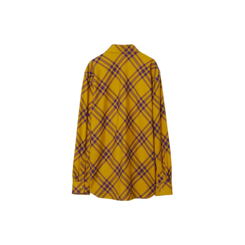 Burberry Shirts Men Yellow-1