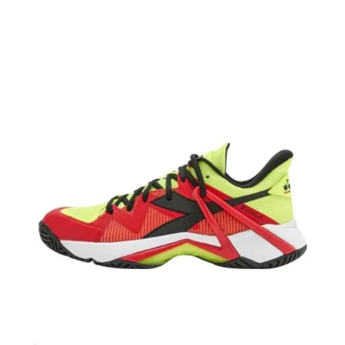 diadora B.Icon 2 AG 'Yellow Fluorescent Fiery Red'