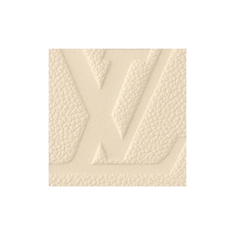 LOUIS VUITTON ONTHEGO Grained Calfskin Shoulder Bag Crossbody Bag Handbag Regular Women's Milk White-5