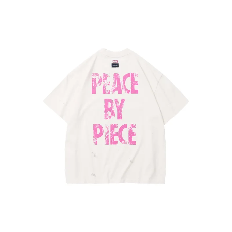 VESSEL Drop Shoulder Sleeve T Shirt Unisex White-1