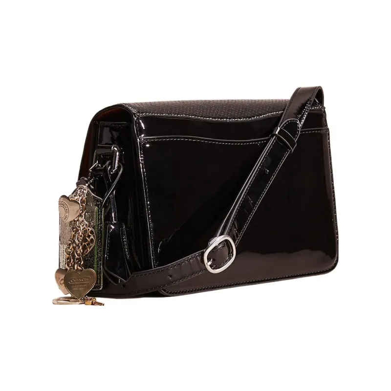 COACH Studio Patent Leather Envelope Bag Portable Crossbody Bag Shoulder Bag Women's Black-1