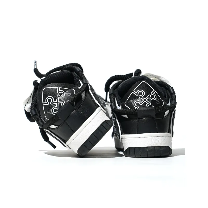 VFTS Puffy Shoes Warm Slip-Resistant Water-Resistant Cushioning Wear-Resistant Balance Low-Top Skateboard Shoes Unisex-2